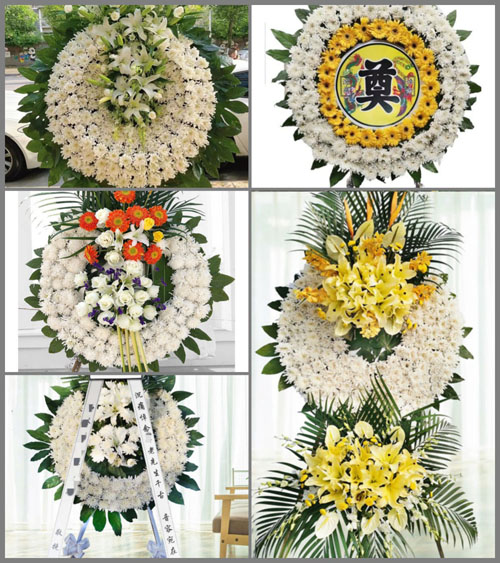山西阳泉平定县冶西镇花河峪村花圈速递
